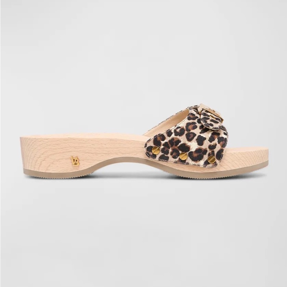 VB x Dr Scholls leopard mule sandals